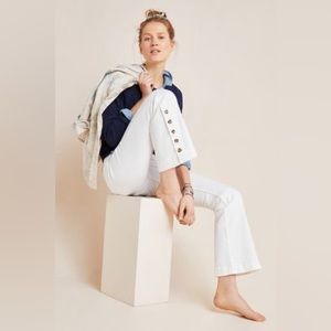 Pilcro High-Rise Buttoned Hem Bootcut Jeans 25P, new without tags